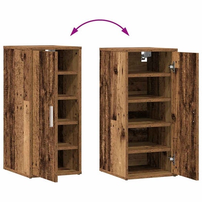 Shoe Cabinets 2 pcs Old Wood 32x35x70 cm Engineered Wood