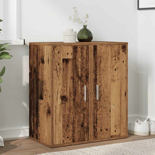Shoe Cabinets 2 pcs Old Wood 32x35x70 cm Engineered Wood
