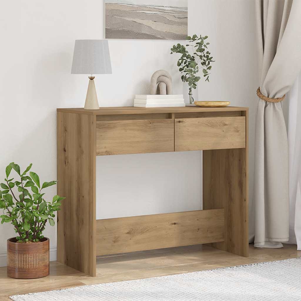 Console Table Artisan Oak 89x41x76.5 cm Engineered Wood