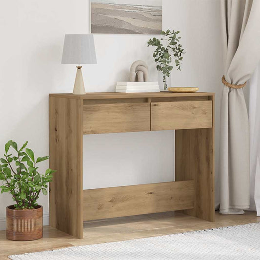 Console Table Artisan Oak 89x41x76.5 cm Engineered Wood