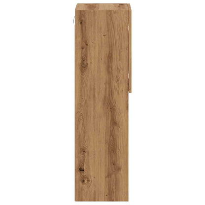 TV Cabinet with LED Lights Artisian Oak 30.5x30x102 cm