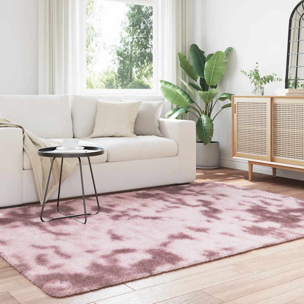 Shaggy Rug High Pile NAVARRA Dusty Pink 160x230 cm Polyester