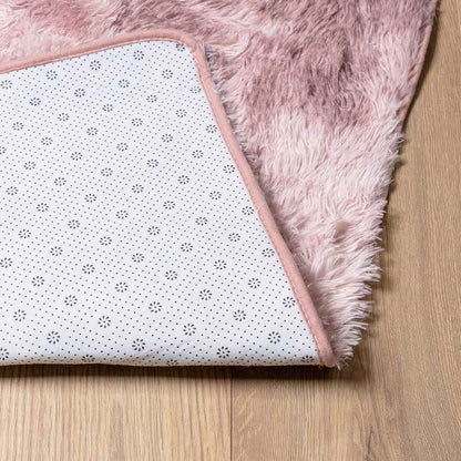 Shaggy Rug High Pile NAVARRA Dusty Pink 160x160 cm Polyester