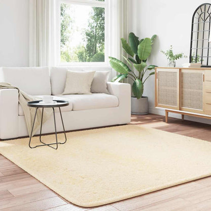 Shaggy Rug High Pile NAVARRA Cream 200x200 cm Polyester