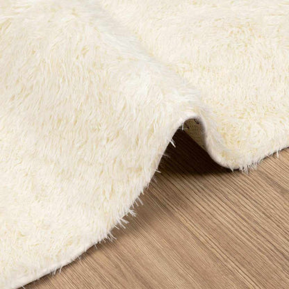 Shaggy Rug High Pile NAVARRA Cream 200x200 cm Polyester