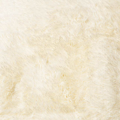 Shaggy Rug High Pile NAVARRA Cream 200x200 cm Polyester