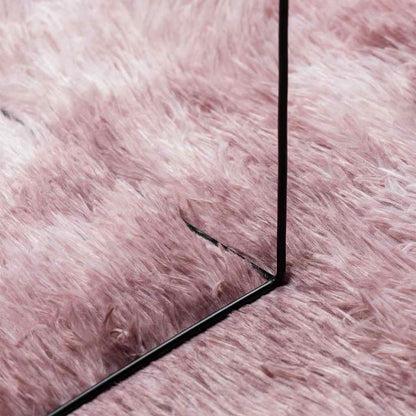 Shaggy Rug High Pile NAVARRA Dusty Pink 200x200 cm Polyester