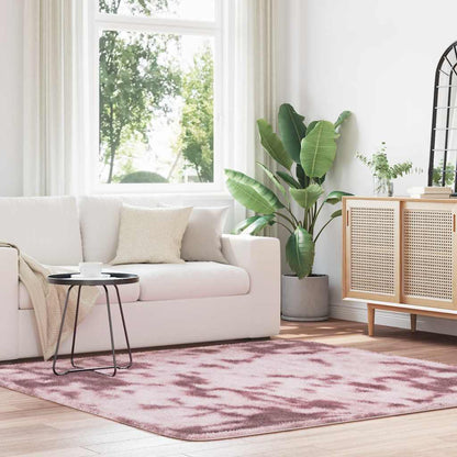 Shaggy Rug High Pile NAVARRA Dusty Pink 200x200 cm Polyester