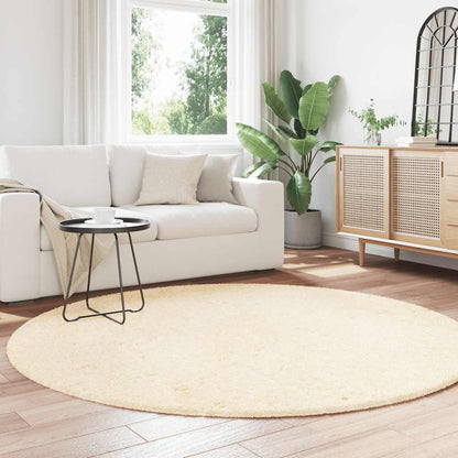 Shaggy Rug High Pile NAVARRA Cream 200x200 cm Polyester