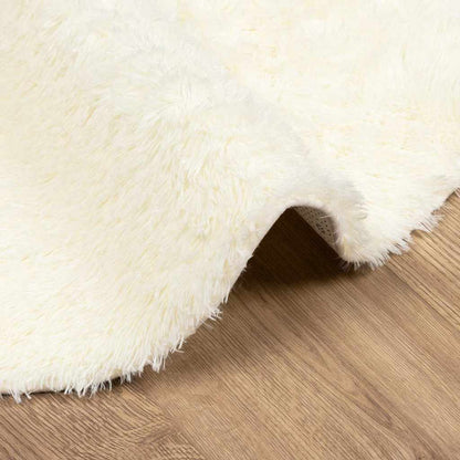 Shaggy Rug High Pile NAVARRA Cream 200x200 cm Polyester