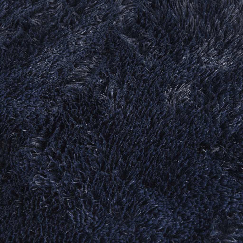 Shaggy Rug High Pile NAVARRA Navy 200x200 cm Polyester