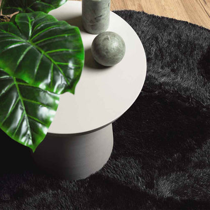 Shaggy Rug High Pile NAVARRA Black 300x200 cm Polyester