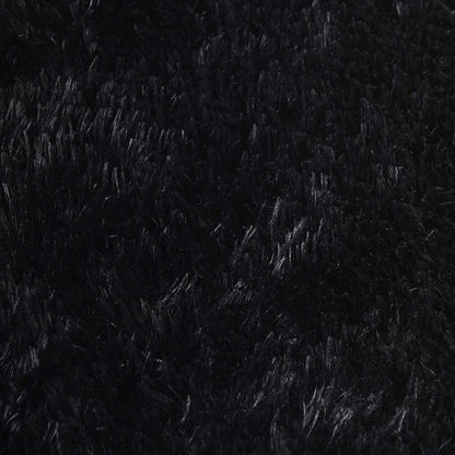 Shaggy Rug High Pile NAVARRA Black 300x200 cm Polyester