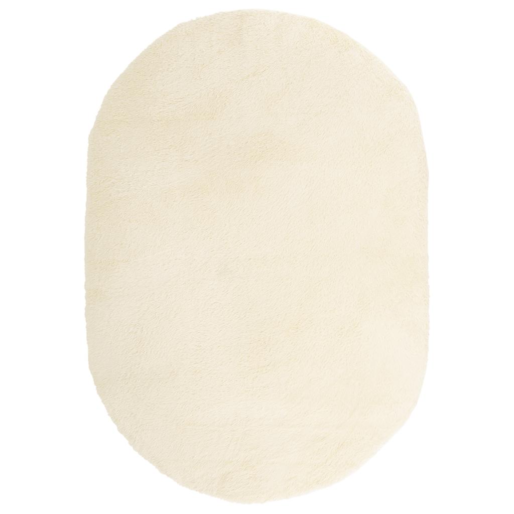 Shaggy Rug High Pile NAVARRA Cream 300x200 cm Polyester