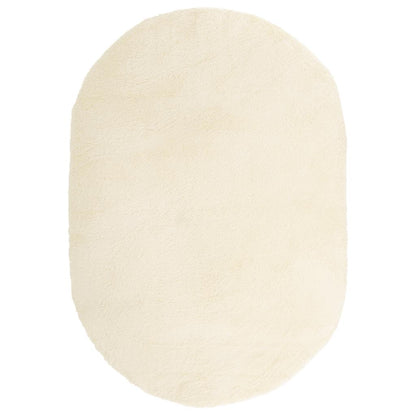 Shaggy Rug High Pile NAVARRA Cream 300x200 cm Polyester