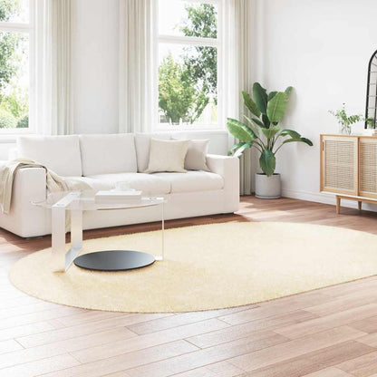 Shaggy Rug High Pile NAVARRA Cream 300x200 cm Polyester