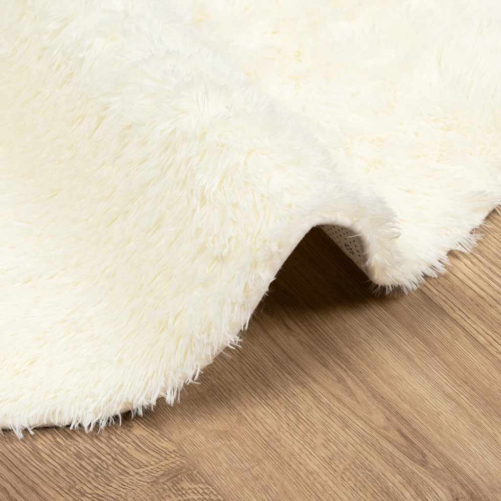 Shaggy Rug High Pile NAVARRA Cream 300x200 cm Polyester