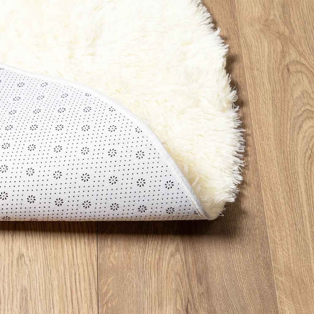 Shaggy Rug High Pile NAVARRA Cream 300x200 cm Polyester