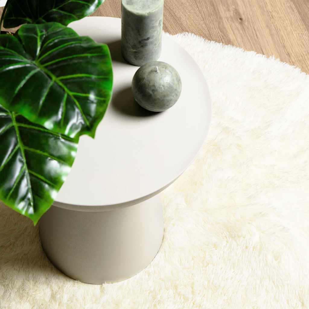Shaggy Rug High Pile NAVARRA Cream 300x200 cm Polyester