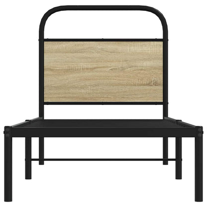 Bed Frame Without Mattress 75x190 cm Small Single Sonoma Oak Engineered Wood