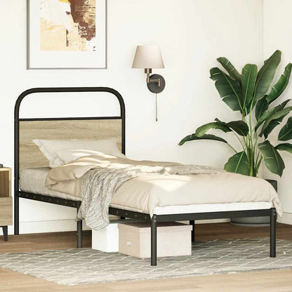 Bed Frame Without Mattress 80x200 cm Sonoma Oak Engineered Wood