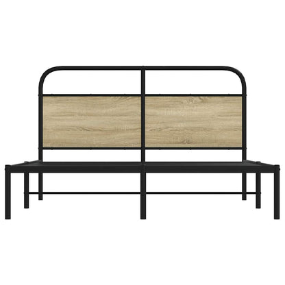 Bed Frame Without Mattress 160x200 cm Sonoma Oak Engineered Wood
