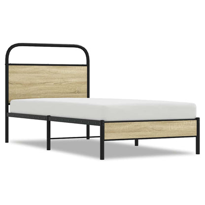 Bed Frame without Mattress 80x200 cm Sonoma Oak Engineered Wood