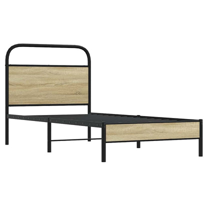 Bed Frame without Mattress 80x200 cm Sonoma Oak Engineered Wood
