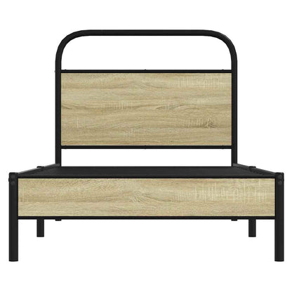 Bed Frame without Mattress 80x200 cm Sonoma Oak Engineered Wood