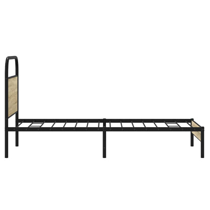 Bed Frame without Mattress 80x200 cm Sonoma Oak Engineered Wood