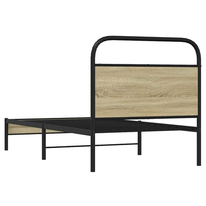 Bed Frame without Mattress 80x200 cm Sonoma Oak Engineered Wood