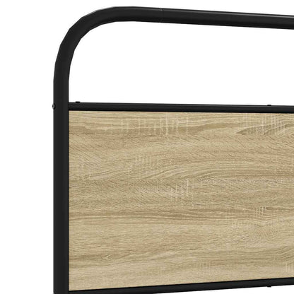 Bed Frame without Mattress 80x200 cm Sonoma Oak Engineered Wood