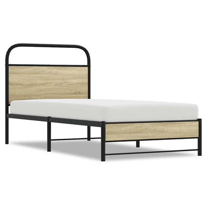 Bed Frame without Mattress 80x200 cm Sonoma Oak Engineered Wood