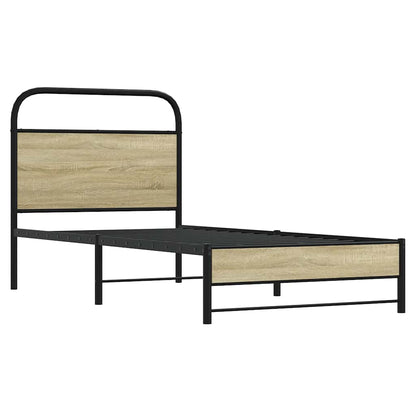 Bed Frame without Mattress 80x200 cm Sonoma Oak Engineered Wood