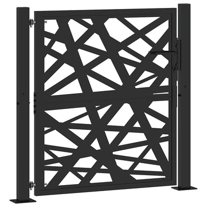 Garden Gate Black 105x106 cm Steel Light Design