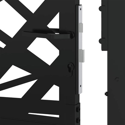 Garden Gate Black 105x106 cm Steel Light Design