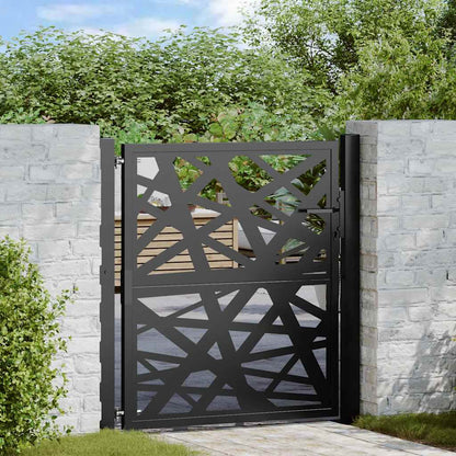 Garden Gate Black 105x106 cm Steel Light Design