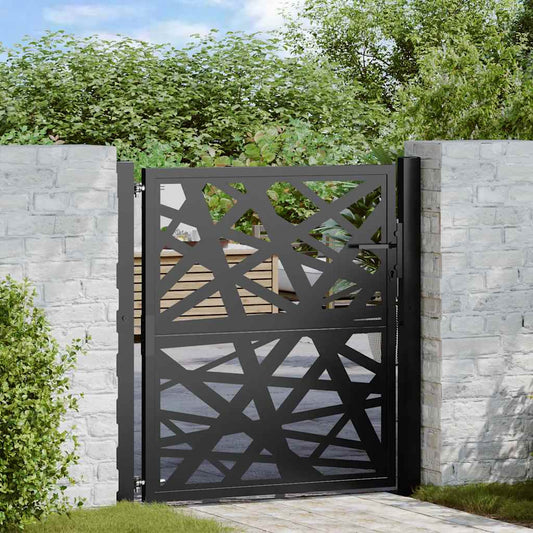 Garden Gate Black 105x106 cm Steel Light Design