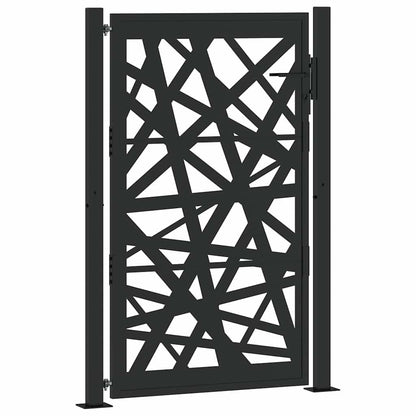 Garden Gate Black 105x155 cm Steel Light Design