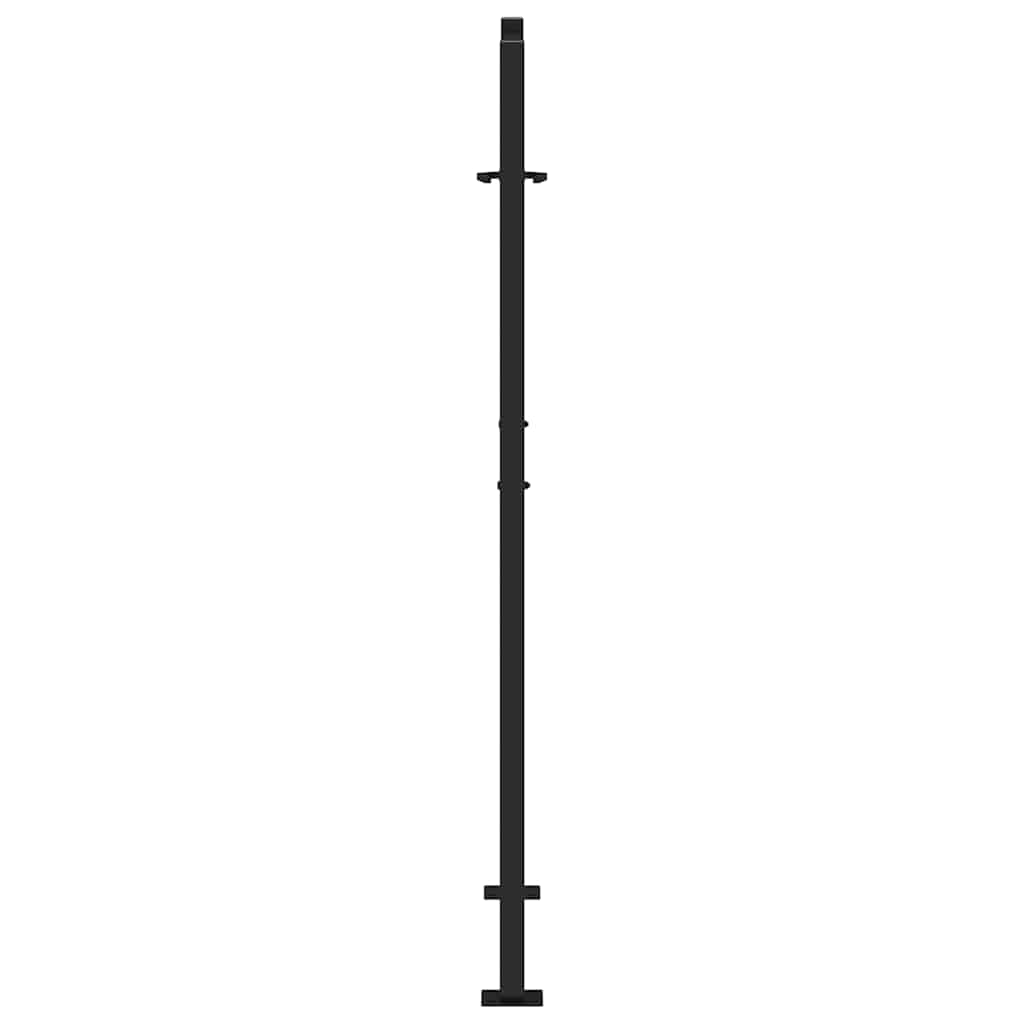 Garden Gate Black 105x155 cm Steel Light Design