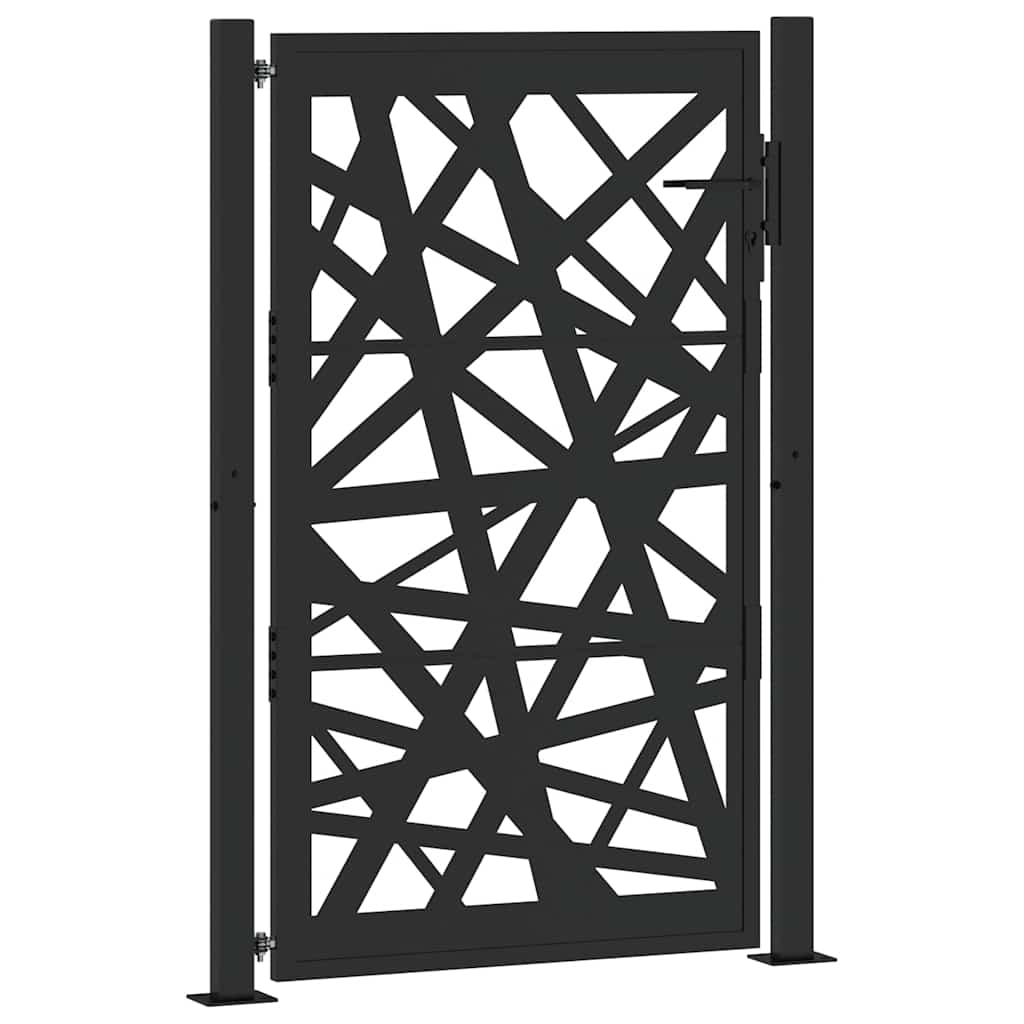 Garden Gate Black 105x155 cm Steel Light Design