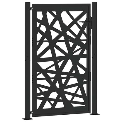Garden Gate Black 105x155 cm Steel Light Design