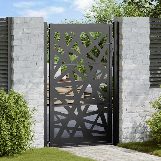 Garden Gate Black 105x155 cm Steel Light Design