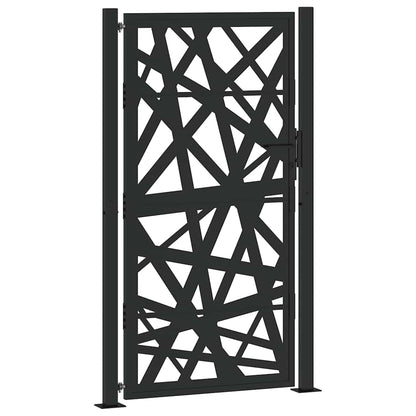 Garden Gate Black 105x180 cm Steel Light Design