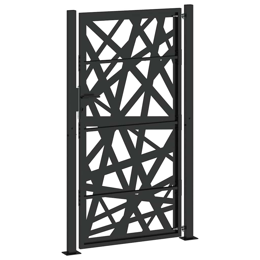 Garden Gate Black 105x180 cm Steel Light Design