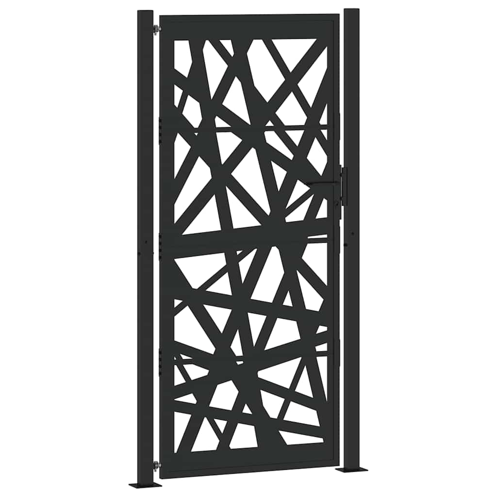Garden Gate Black 105x205 cm Steel Light Design