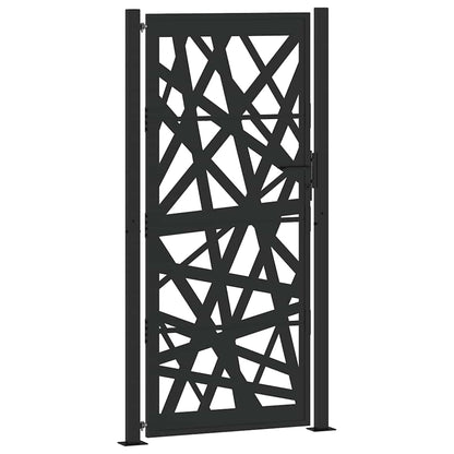 Garden Gate Black 105x205 cm Steel Light Design