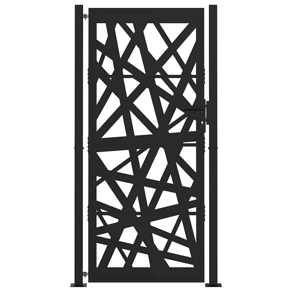Garden Gate Black 105x205 cm Steel Light Design
