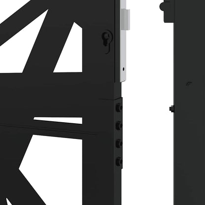 Garden Gate Black 105x205 cm Steel Light Design
