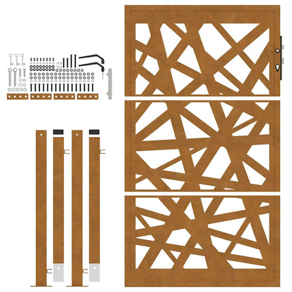Garden Gate 105x155 cm Weathering Steel Light Design